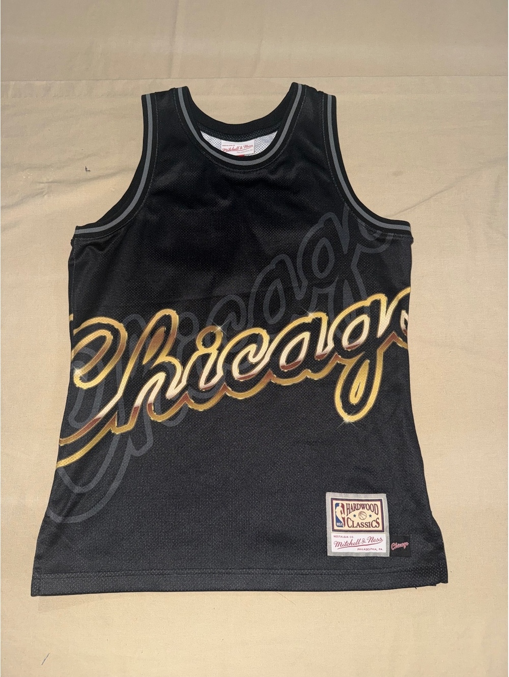 Mitchell & Ness Chicago black basketball tank jersey